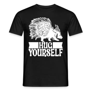 Porc-épic mignon - T-shirt homme - noir - Devant - AI Model Male 178 light (178cm)