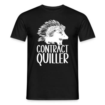 Porc-épic mignon - T-shirt homme - noir - Devant - AI Model Male 178 light (178cm)