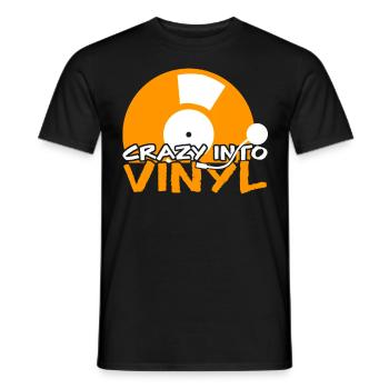 Enregistrez la platine vinyle - T-shirt homme - noir - Devant - AI Model Male 178 light (178cm)