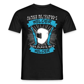 Soudeur Serrurier Soudeur - T-shirt homme - noir - Devant - AI Model Male 178 light (178cm)
