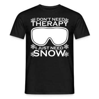 Snowboard Ski Lunettes de ski de montagne - T-shirt homme - noir - Devant - AI Model Male 178 light (178cm)