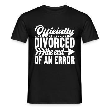 Divorce Divorcé - T-shirt homme - noir - Devant - AI Model Male 178 light (178cm)
