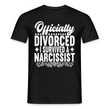 Divorce Divorcé - T-shirt homme - noir - Devant - AI Model Male 178 light (178cm)