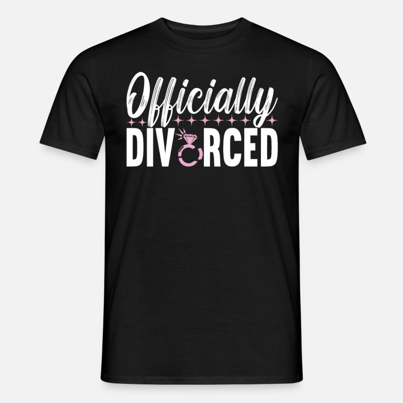 Divorce Divorced - Men's T-Shirt - black