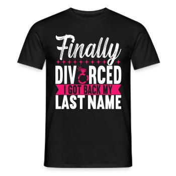 Divorce Divorcé - T-shirt homme - noir - Devant - AI Model Male 178 light (178cm)