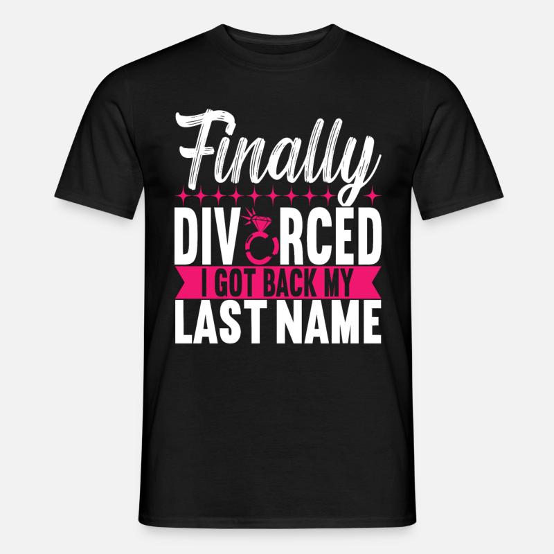 Divorce Divorced - Men's T-Shirt - black
