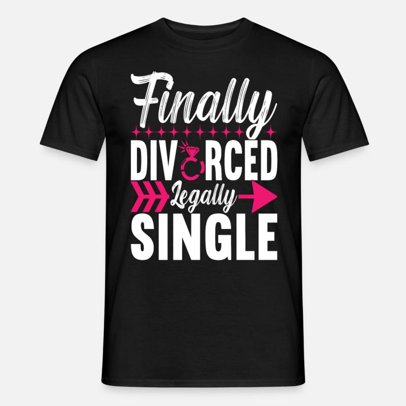 Divorce Divorced - Men's T-Shirt - black