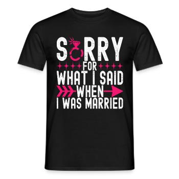 Divorce Divorcé - T-shirt homme - noir - Devant - AI Model Male 178 light (178cm)