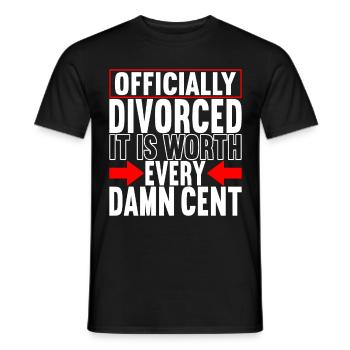 Divorce Divorcé - T-shirt homme - noir - Devant - AI Model Male 178 light (178cm)