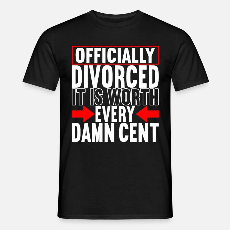 Divorce Divorced - Men's T-Shirt - black