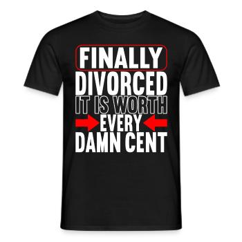 Divorce Divorcé - T-shirt homme - noir - Devant - AI Model Male 178 light (178cm)
