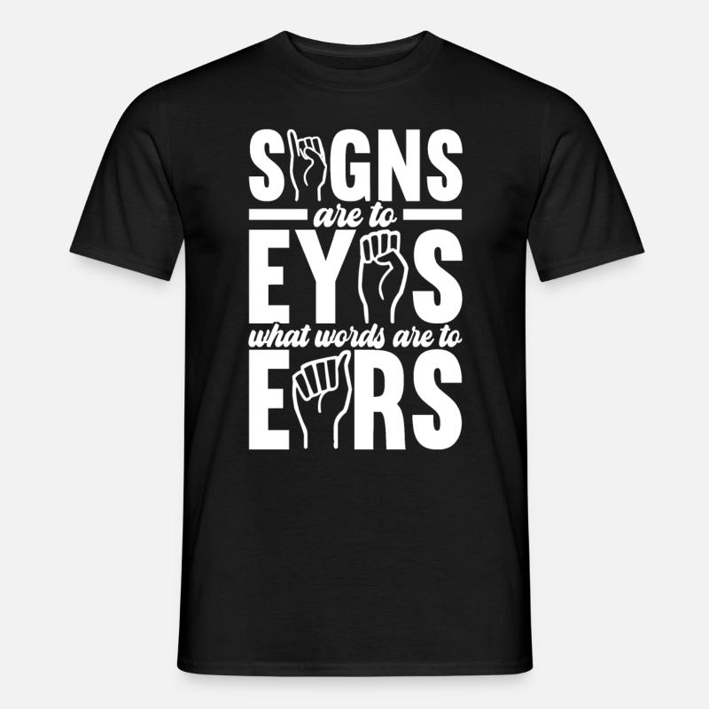 Deaf Deaf Mute Deaf - Men’s T-shirt - black