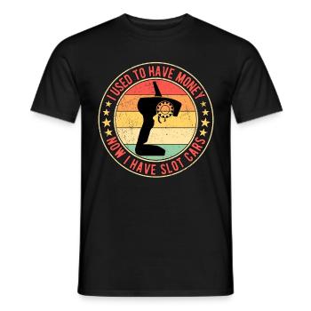 Slot Car Racing RC Car Drag Race - Men's T-Shirt - black - Front - AI Model Male 178 light (178cm)