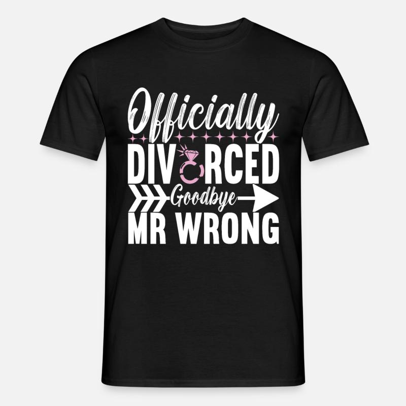Divorce Divorced - Men's T-Shirt - black