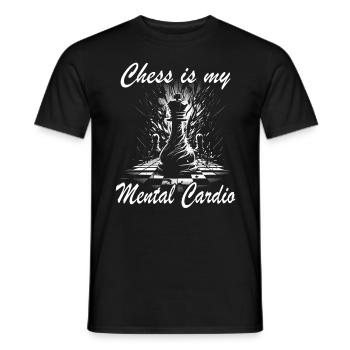 Chess - Chess player - Men's T-Shirt - black - Front - AI Model Male 178 light (178cm)