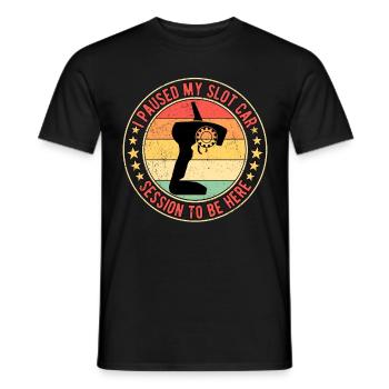Slot Car Racing RC Car Drag Race - Men's T-Shirt - black - Front - AI Model Male 178 light (178cm)