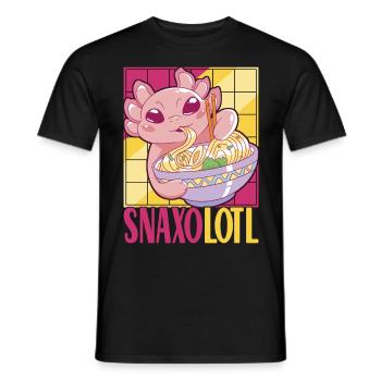 Anime Ramen Axolotl - Männer T-Shirt - Schwarz - Vorne - AI Model Male 178 light (178cm)