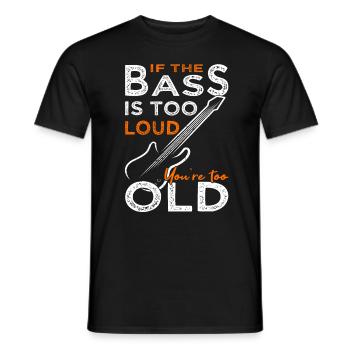 Bassspieler - Gitarre - Gitarrist - Männer T-Shirt - Schwarz - Vorne - AI Model Male 178 light (178cm)