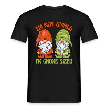 Garden Gnomes Garden Gnomes Gnome Sized - Men's T-Shirt - black - Front - AI Model Male 178 light (178cm)