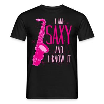 Saxophone Jogue Saxy Jazz Saxophone - T-shirt homme - noir - Devant - AI Model Male 178 light (178cm)