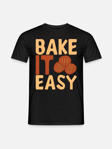 Bäcker Bäckerei Backen - Männer T-Shirt - Schwarz