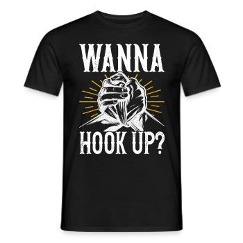 Armdrücken Armwrestling - Männer T-Shirt - Schwarz - Vorne - AI Model Male 178 light (178cm)