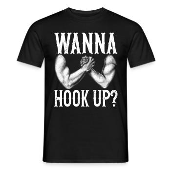 Armdrücken Armwrestling - Männer T-Shirt - Schwarz - Vorne - AI Model Male 178 light (178cm)