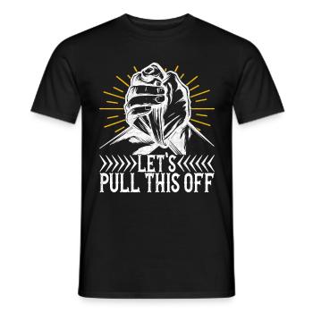 Arm Wrestling Arm Wrestling - Men's T-Shirt - black - Front - AI Model Male 178 light (178cm)