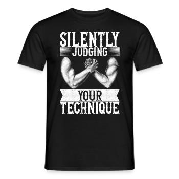 Bras de fer Bras de fer - T-shirt homme - noir - Devant - AI Model Male 178 light (178cm)