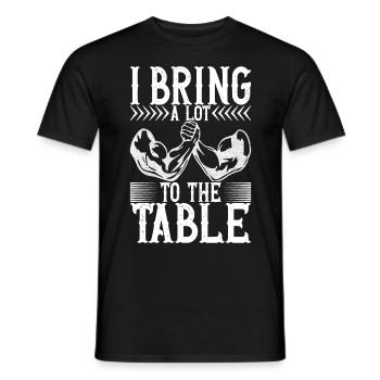 Armdrücken Armwrestling - Männer T-Shirt - Schwarz - Vorne - AI Model Male 178 light (178cm)