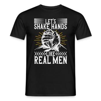 Armdrücken Armwrestling - Männer T-Shirt - Schwarz - Vorne - AI Model Male 178 light (178cm)