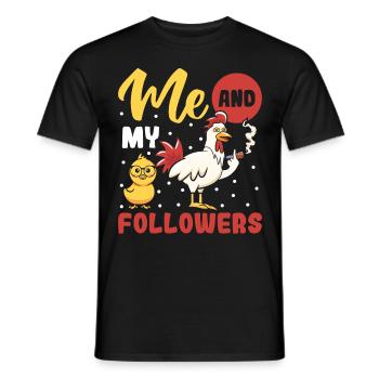 Ich Und Meine Anhänger - Männer T-Shirt - Schwarz - Vorne - AI Model Male 178 light (178cm)