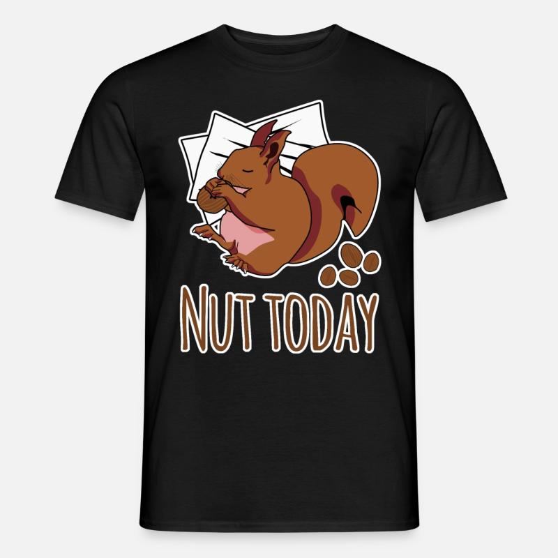 Eichhörnchen Nut Today - Männer T-Shirt - Schwarz