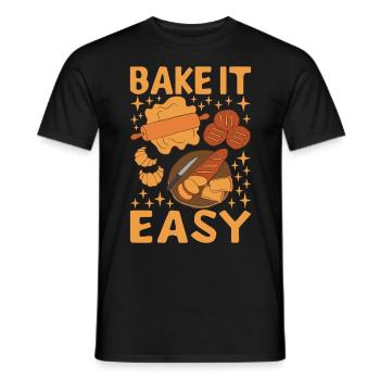 Bäcker Bäckerei Backen - Männer T-Shirt - Schwarz - Vorne - AI Model Male 178 light (178cm)