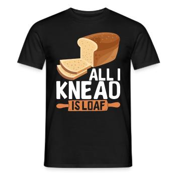 Bäcker Bäckerei Backen - Männer T-Shirt - Schwarz - Vorne - AI Model Male 178 light (178cm)