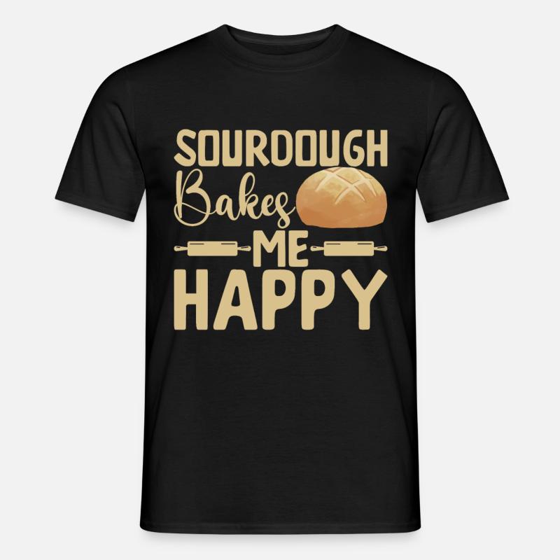 Bäcker Bäckerei Backen - Männer T-Shirt - Schwarz