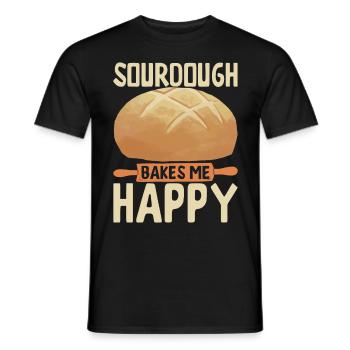 Bäcker Bäckerei Backen - Männer T-Shirt - Schwarz - Vorne - AI Model Male 178 light (178cm)