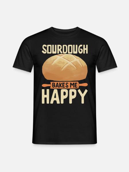 Bäcker Bäckerei Backen - Männer T-Shirt - Schwarz