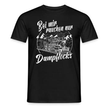 Eisenbahn Lokführer Lok Dampflok Eisenbahner Bahn - Männer T-Shirt - Schwarz - Vorne - AI Model Male 178 light (178cm)