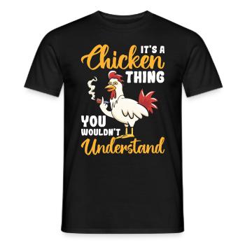 C’est un truc de poulet que vous n’avez pas - T-shirt homme - noir - Devant - AI Model Male 178 light (178cm)