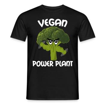 Vegan Brokkoli Bodybuilding Veganer - Männer T-Shirt - Schwarz - Vorne - AI Model Male 178 light (178cm)