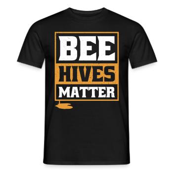 Bee hives Matter - Männer T-Shirt - Schwarz - Vorne - AI Model Male 178 light (178cm)