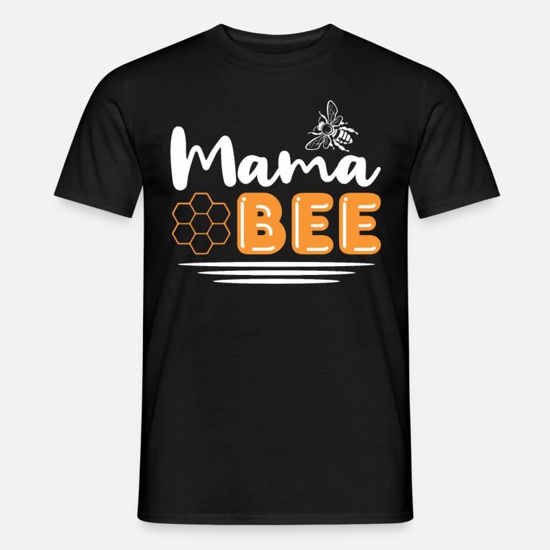 Mama Bee - Männer T-Shirt - Schwarz