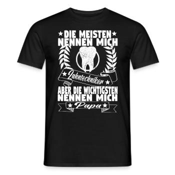 Zahntechniker Zahnmediziner Zahnarzt Zahnmedizin - Männer T-Shirt - Schwarz - Vorne - AI Model Male 178 light (178cm)