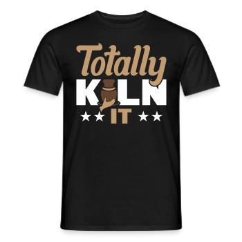 Totalement séchoir - T-shirt homme - noir - Devant - AI Model Male 178 light (178cm)