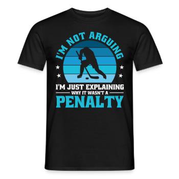 Je ne discute pas, j’explique simplement pourquoi - T-shirt homme - noir - Devant - AI Model Male 178 light (178cm)