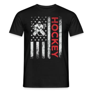 Tais-toi et emmène-moi jouer au hockey - T-shirt homme - noir - Devant - AI Model Male 178 light (178cm)