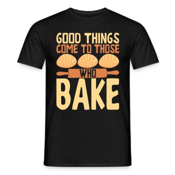 Bäcker Bäckerei Backen - Männer T-Shirt - Schwarz - Vorne - AI Model Male 178 light (178cm)