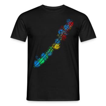 Katana Ninjaschwert Samuraischwert - Männer T-Shirt - Schwarz - Vorne - AI Model Male 178 light (178cm)