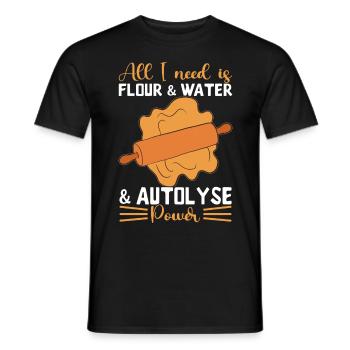 Bäcker Bäckerei Backen - Männer T-Shirt - Schwarz - Vorne - AI Model Male 178 light (178cm)